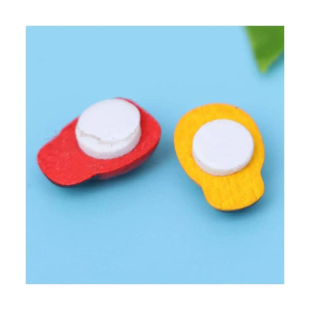 100/200pcs Mini Ladybugs and Bees-Wooden Caterpillars ,Craft Decor,For Scrapbooking,Spring Easter Party Decorations