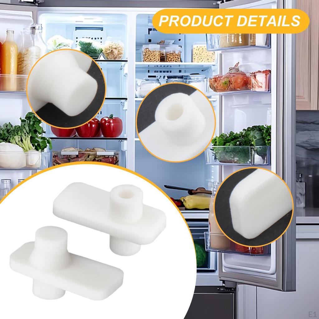 2x Refrigerator Tray Wheel Mounts Replaces Maintenance Easy Installation High Performance