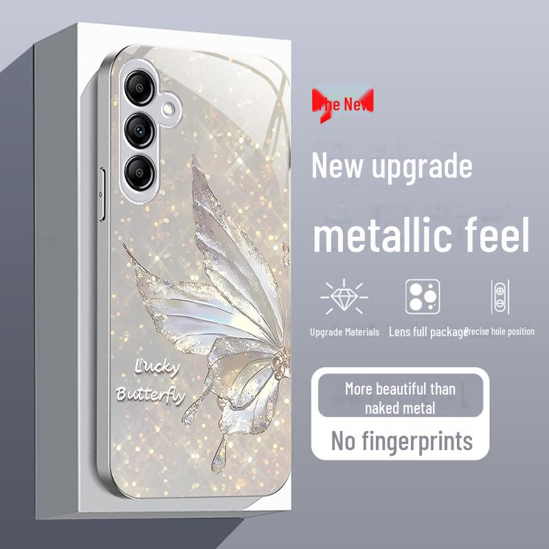 Samsung A53 Fluture de Cristal A25 Stil Ins A32 Gradient S21 50 Pachet Complet Anti-Cădere 52 Carcasă Lichidă FE