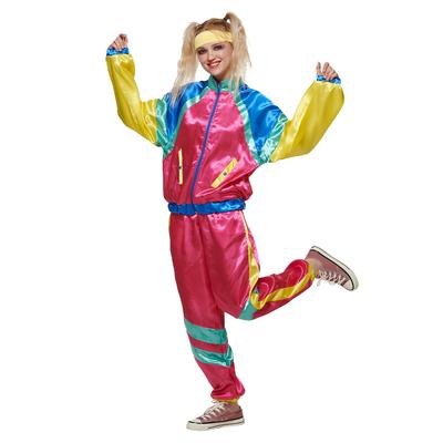 Costum anii 80 pentru femei Îmbrăcăminte retro Costum de petrecere haine neon