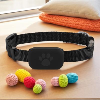 Wasserdichter Haustier GPS Tracker - Hunde- & Katzenortungsgerät, Strapazierfähiges Silikonhalsband, Wiederauffinden verlorener Haustiere, Kein Abonnement, iOS Android Kompatibel