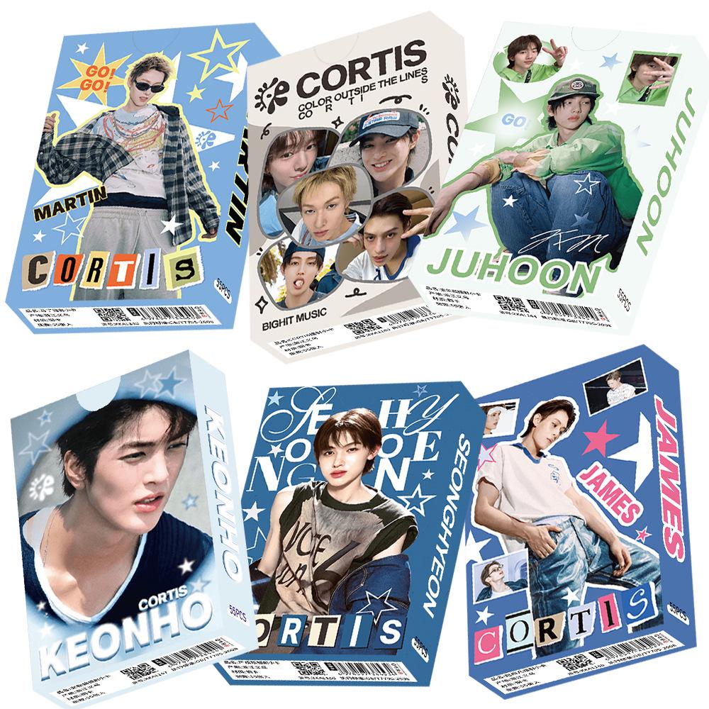 Korean Boy Group 55-Card Boxed Set: Laser-Cut Postcard Collection