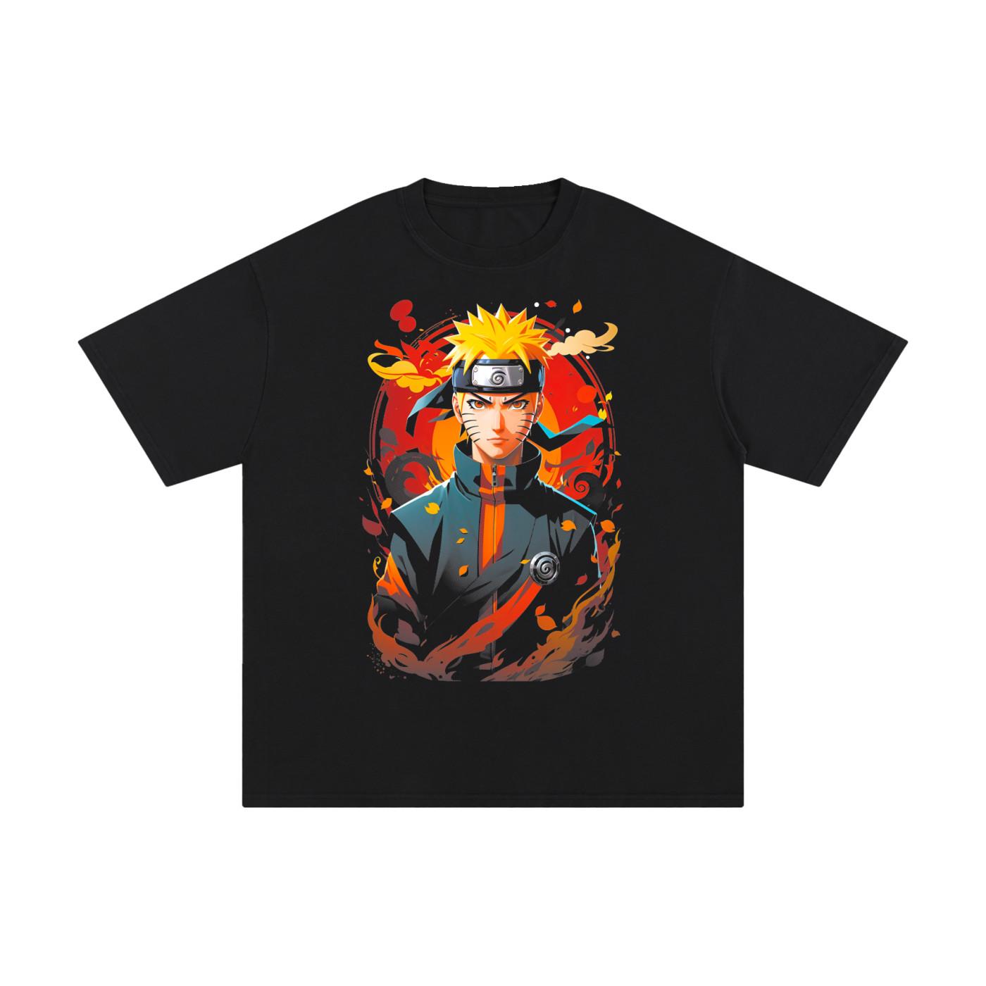 Naruto Uzumaki Streetwear Anime Graphic Tee Oversized T-Shirt Manga Japanese XXXXL