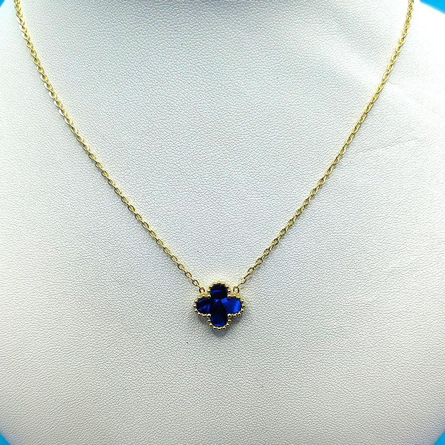 

13мм Подвеска Легкая Роскошь Четырехлистный Клевер Титановая Сталь Простой Модный Тренд Ожерелье Ювелирные Изделия 18K