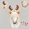 Plush Deer Ear Headband Antler Ear Detail Cosplay Hair Hoop  Dress Up
