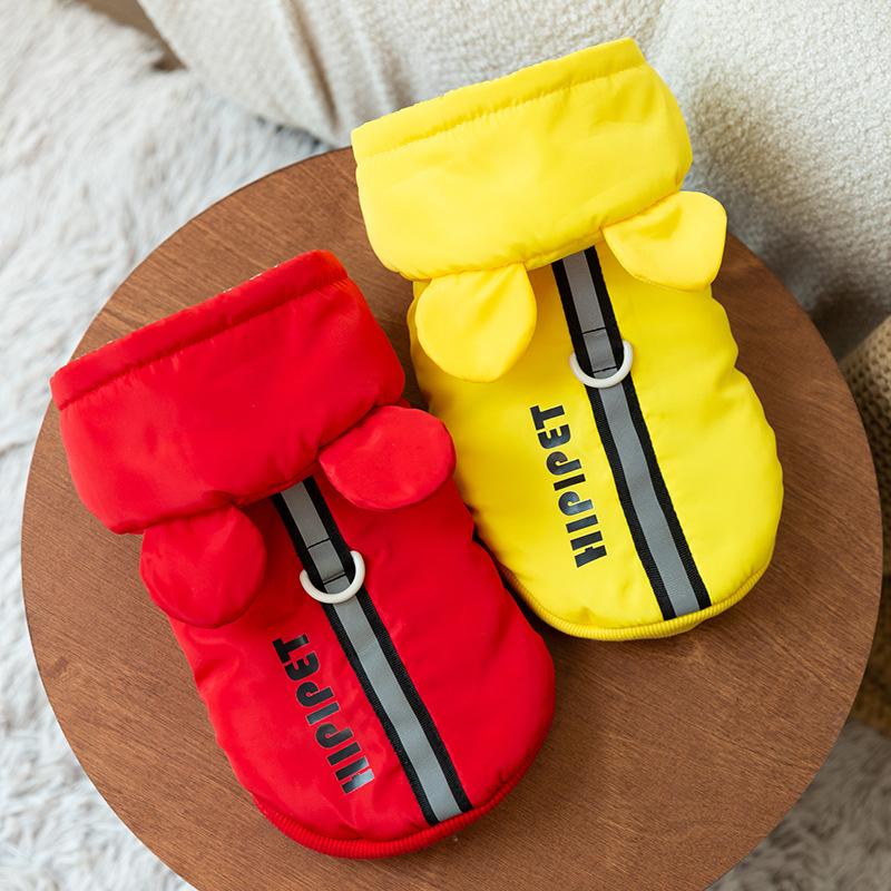 Katzenkleidung Herbst und Winter lässig verdickt warm Zugkraft mit Kapuze wattierte Kleidung kleiner Hund Hund Haustier Katze Kleidung