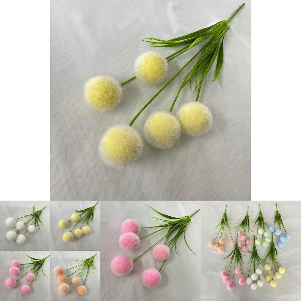5 Artificial Flocked Ball For Wedding Decor And Home Styling