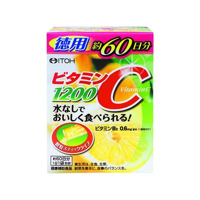 Vitaminas C1200 Didelės talpos 120g (2gx60 vienetų)
