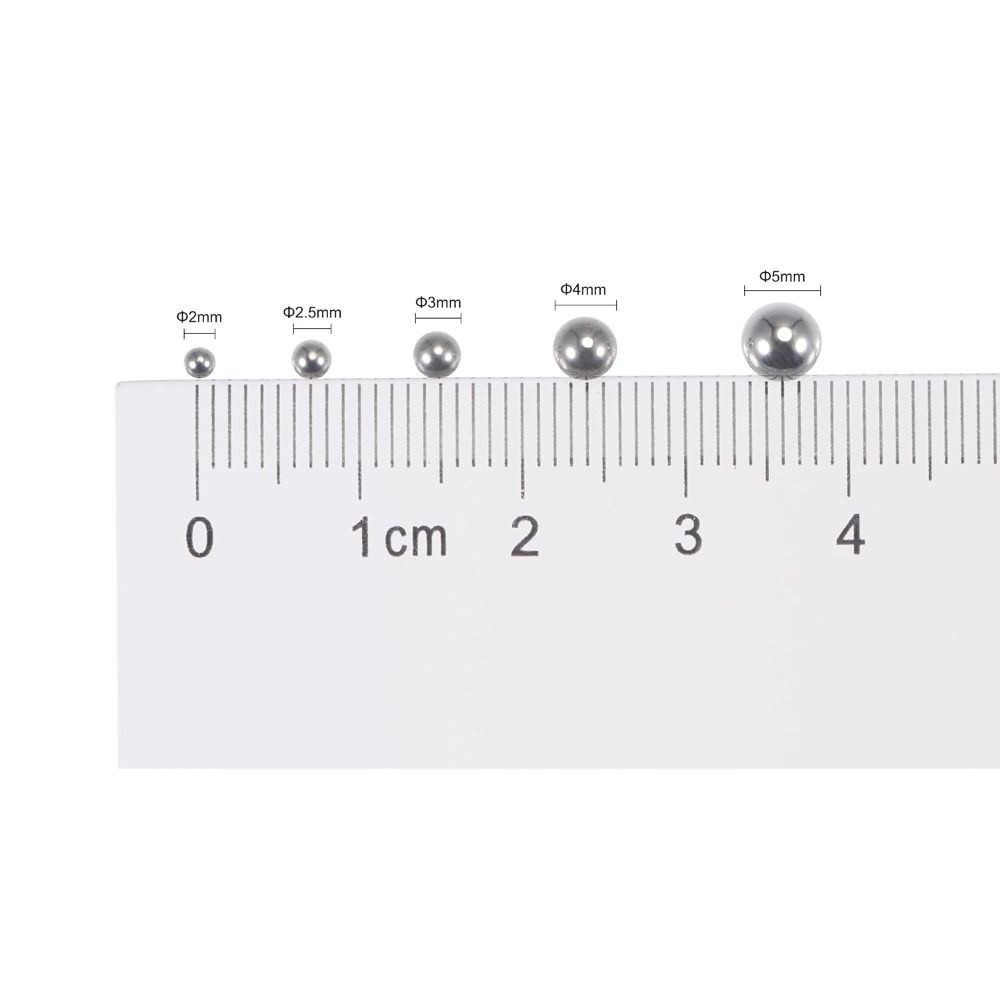 50Pcs G25 Precision Bicycle Bearing Balls 304 Stainless Steel Steel Solid Beads CNC, Impact Test