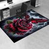 Chair Mat: Gothic Butterfly & Rose Office Carpet Large Size, Home Decor, Sofa Rug, Gift for Office and Living Room