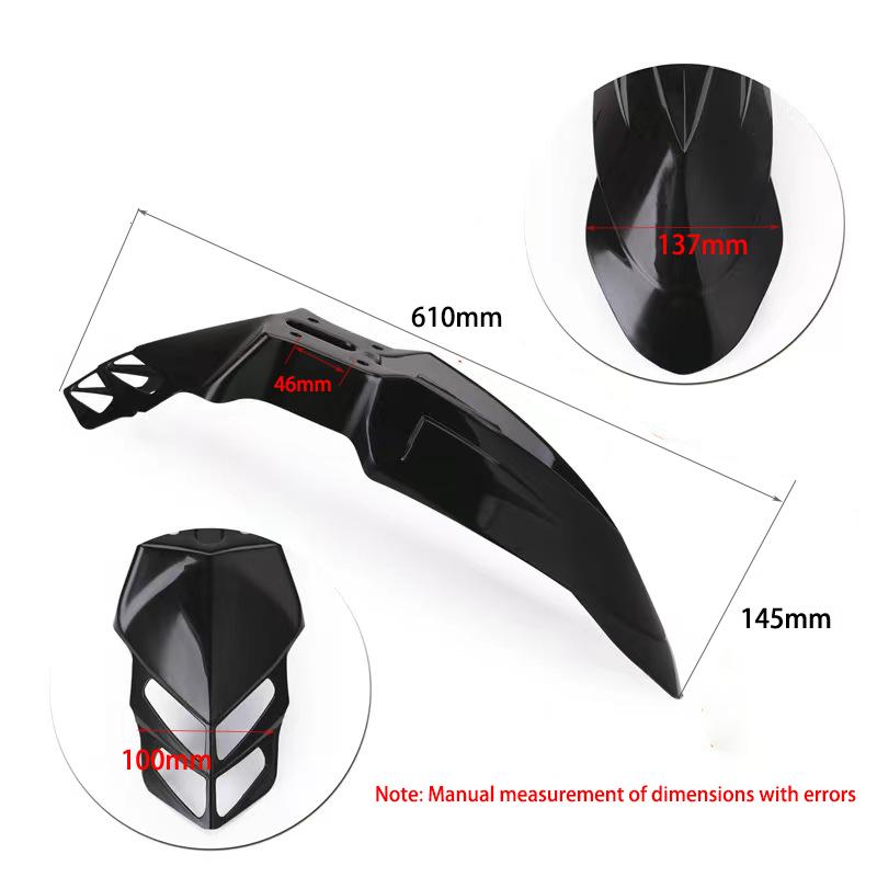 Universal Motorcycle Off-road Vehicle Modification Front Mudguard Water Plate Plastic Suitable For Yamaha Suzuki KTM