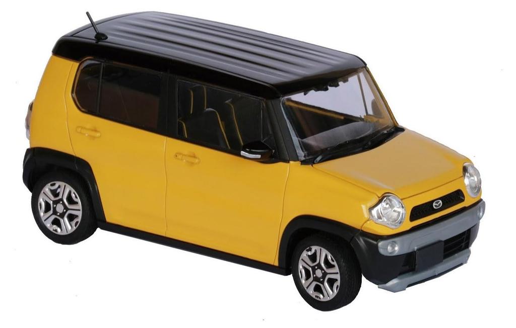 Fujimi Model 1/24 Scale NEXT Series No. 4EX-1 Mazda Flair Crossover (Active Yellow) Pre-Colored Plastic Model Car NX-4EX-1