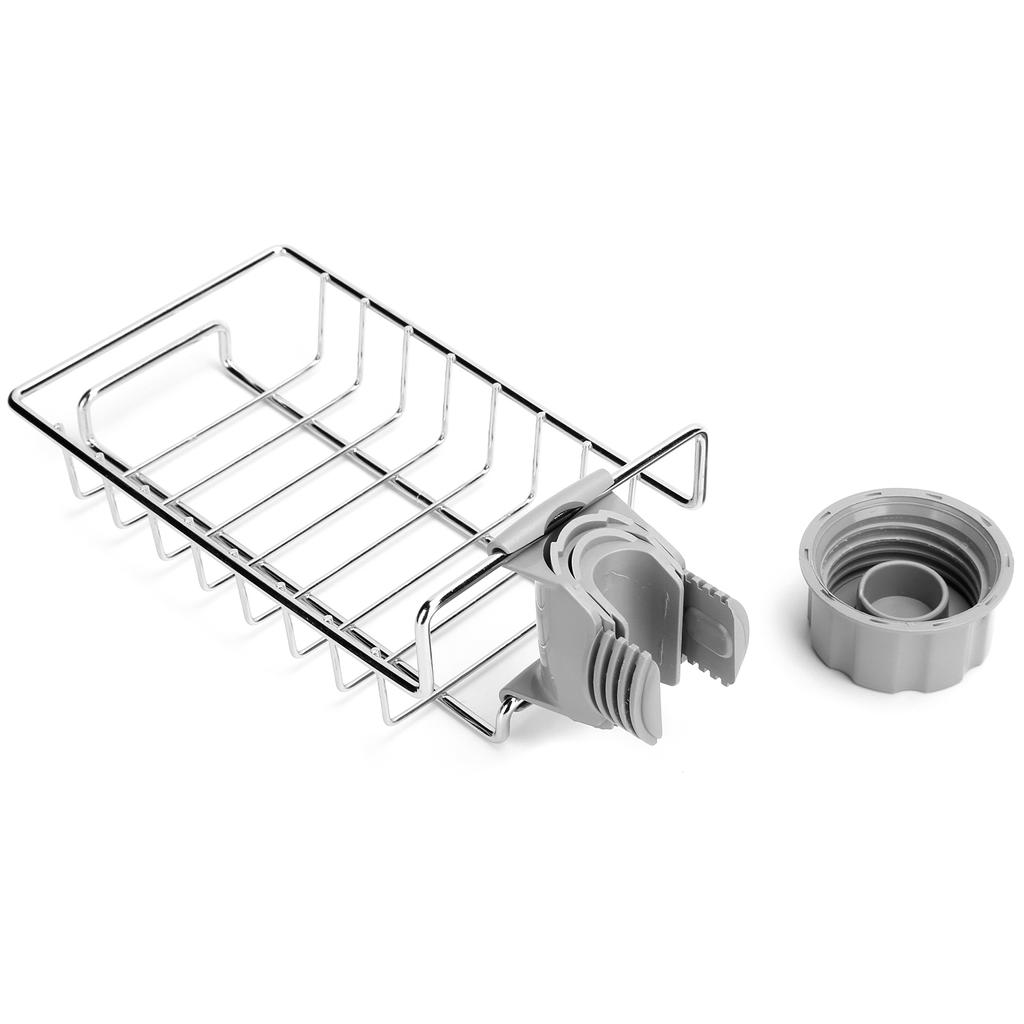 Spülbecken Hänge-Aufbewahrungsregal Edelstahl Wasserhahn-Klammer Abtropfregal Geschirrtuch-Organizer