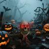 Halloween Scary Yard Decorations - Long Hair Glow Crawling  With Horror Sound And Glowing Eyes - Outdoor Bar Haunted House Party Props