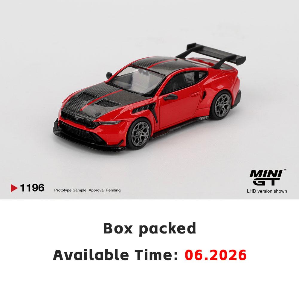 

Presale MINIGT 1/64 Ford Mustang GTD Race Red Diecast Model Car High Performance Model Gift for Boys Adults