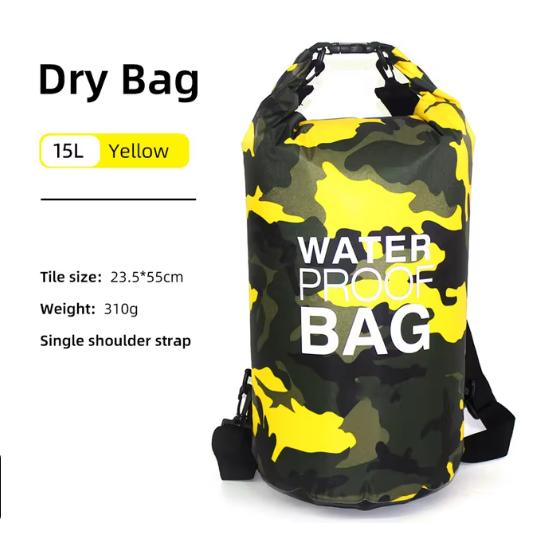 Schwimm PVC Pack Trockenbeutel Rucksack für Damen Herren 10L 15L 20L 30L Wasserdicht Schulter Kajak Treiben Rafting Surfen Bootfahren Tasche