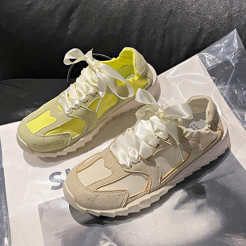 

Thick-soled sports women s summer new casual versatile lightweight non-slip breathable single shoes women 40 сірий колір