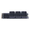 M.2 M KEY Nvme To 9 Ports SATA 3.0 Adapter 6Gbps M.2 To SATA 3.0 Riser Card PCIE 3.0 X2 Hard Disk Capacity for Desktop PC