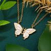 iF ME Simple Stacked Butterfly Pendant Necklace for Women Gold Chain Choker Jewelry Fashion Accessories