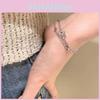 Star Stylish Dual Charm Bracelet For Women Minimalist Copper Plated Jewelry Elegant