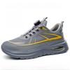 Rotating Button Safety Shoes Men Steel Toe Sneaker Air Cushion Work Shoes Man Puncture Proof Work Safety Boots Protective Shoes
