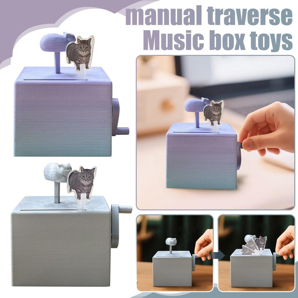 Oiiao Cat Music Box, Oia Cat Box, Funny Rotation Cat Music Box, Oiia Cat Music Box Gift For Pet Lovers