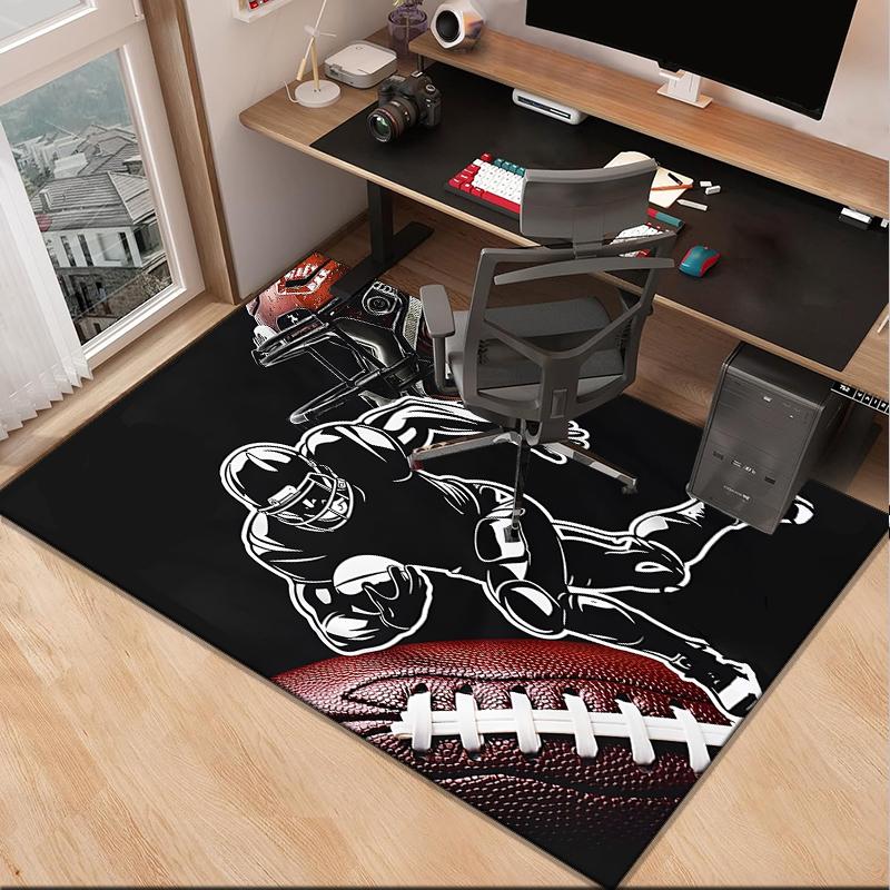 Baseball Feuerkraft Büro Teppich Stuhlmatte, Spielteppich, Geeignet für Eingang, Schlafzimmer, Wohnzimmer, Schreibtisch, Weihnachtsgeschenk