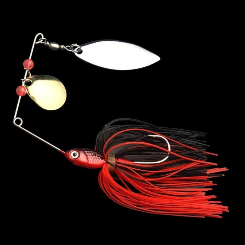 Silicone Skirt Spinner Lures Baits Metal Hard Artificial Baits Swim Jigs  Baits Fishing Accessories Easy to Use