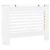 Radiator Covers 2 pcs White 112 x 19 x 81.5 cm MDF