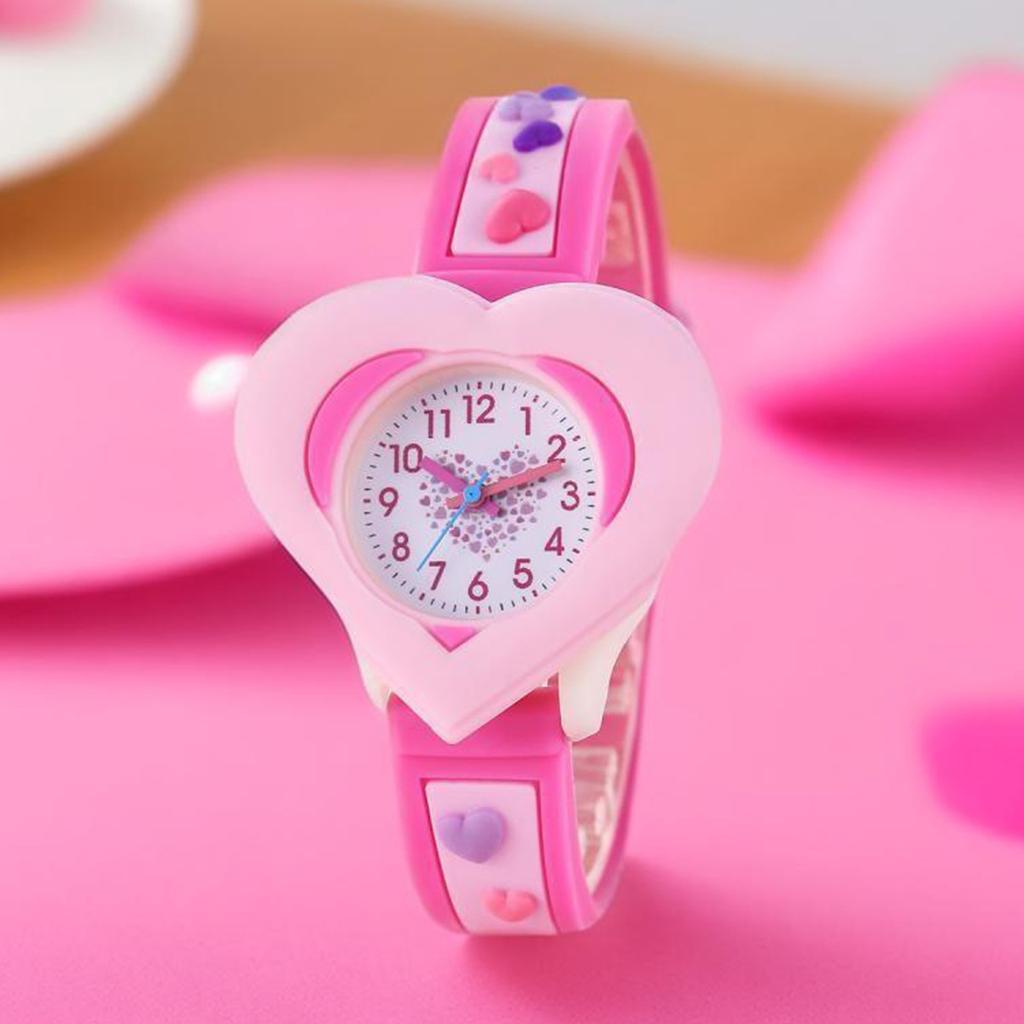 Fashionable Watch Set Will Light Up Your Wrist Caring Silicone Children's Student 3D Quartz Watch Is Suitable As a Gift No Box