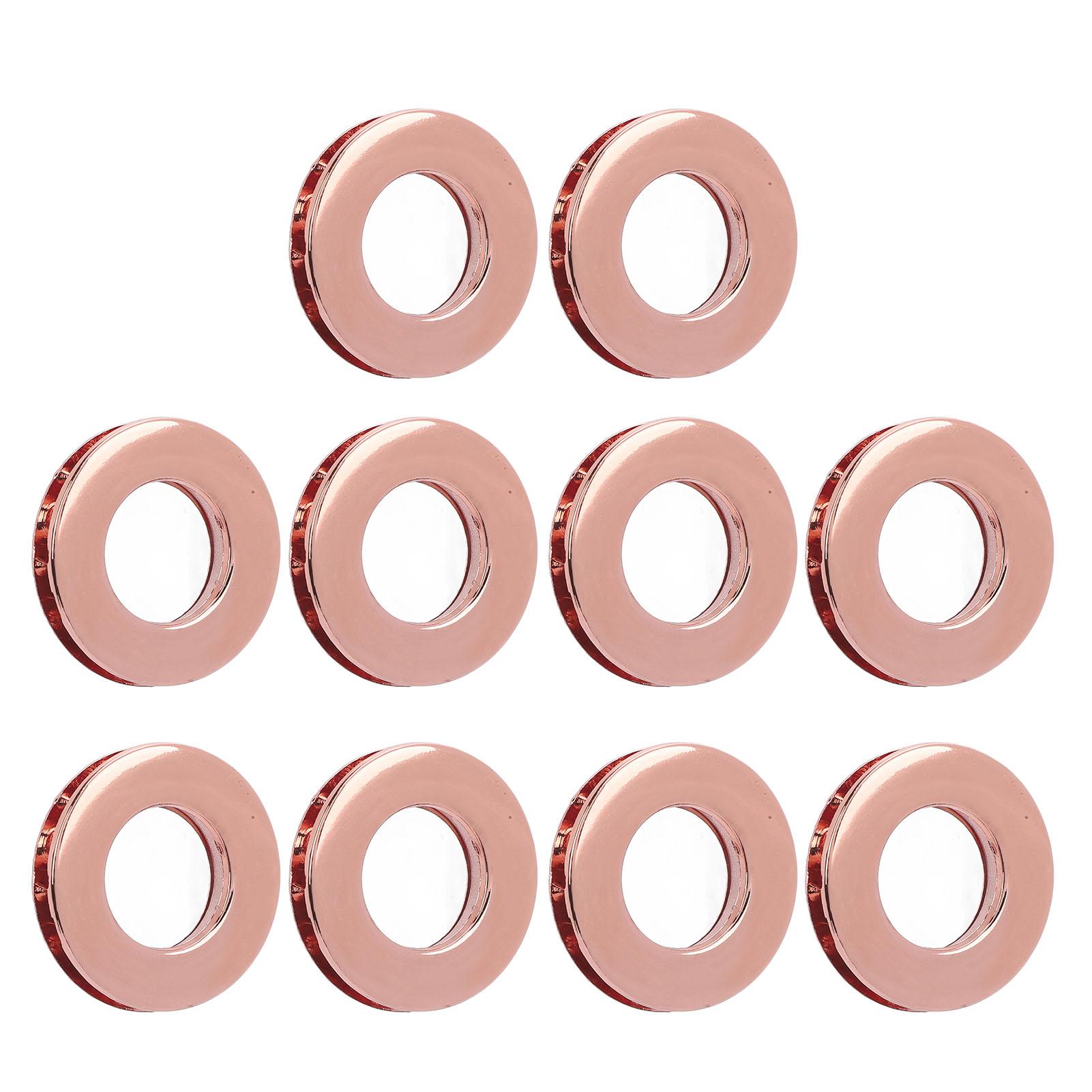 

10 шт. 15,7 мм кожаные люверсы сплав двухсторонние круглые металлические люверсы проушины для шнурка ремня розового золота