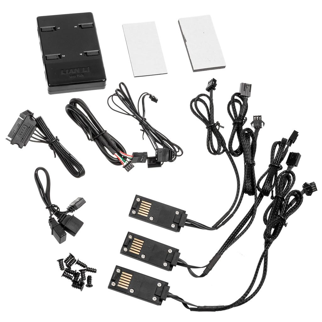 LIANLI UNI FAN SL120 BK Addressable RGB Connectable PC Case Fan with Dedicated LED Control Software Official Japanese Distributor 3-Pack (with