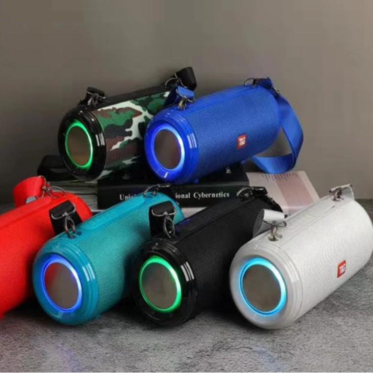 Boxă Bluetooth creativă cu curea luminoasă colorată și subwoofer dual pentru uz exterior și acasă