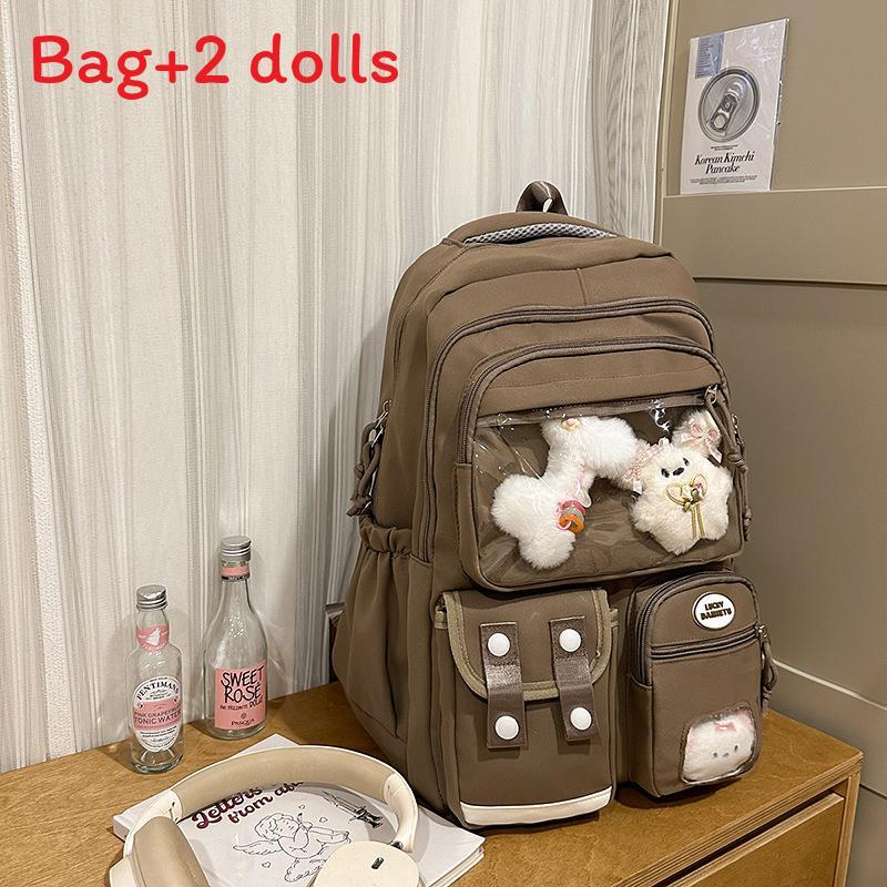 College Style Sweet Cute Girls School Backpack With Nylon For Middle School Students