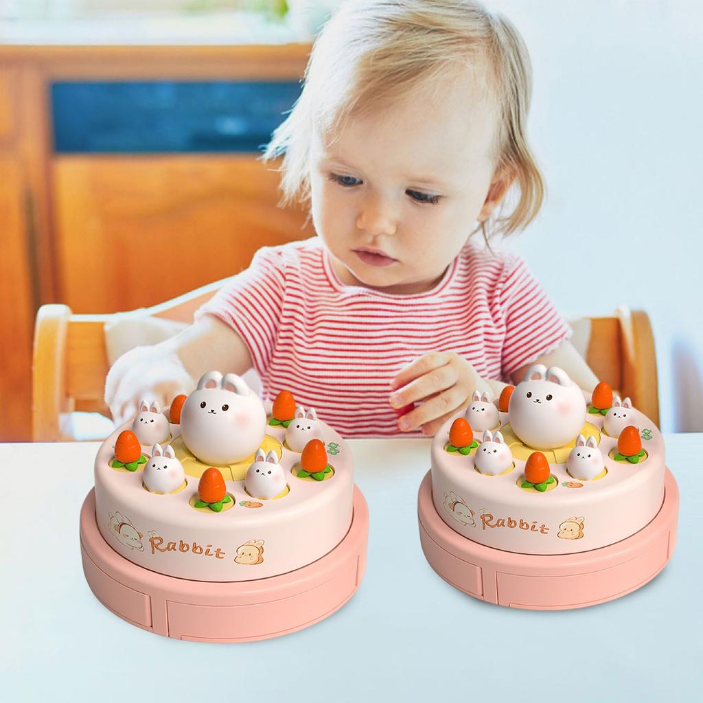 Little Catapult Disc Music Turntable Catch Carrots And Rabbits Parent-child Interactive Children's Educational Toys