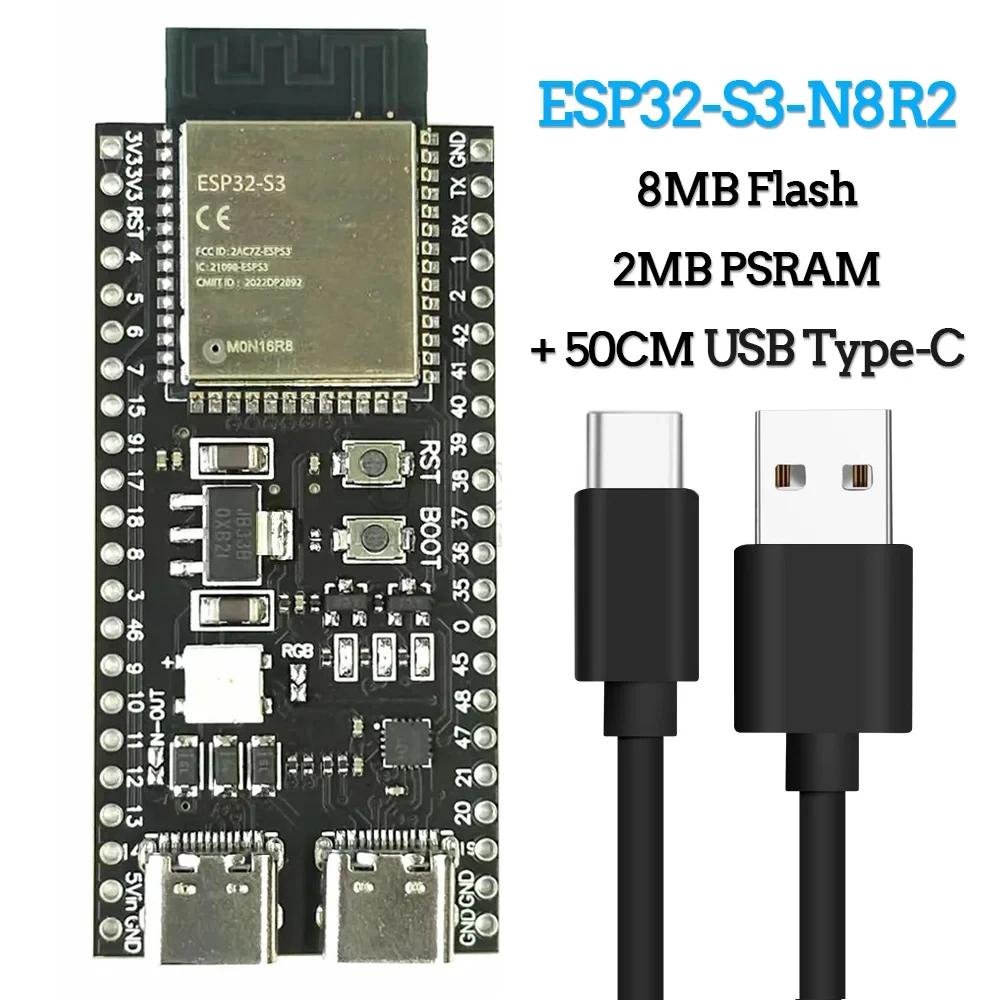 ESP32-S3 Wifi BT Modul Entwicklungsboard für Arduino IDE ESP32-S3-WROOM1 N16R8 N8R2 44Pin Typ-C 16MB Flash 8M PSRAM ESP32 S3