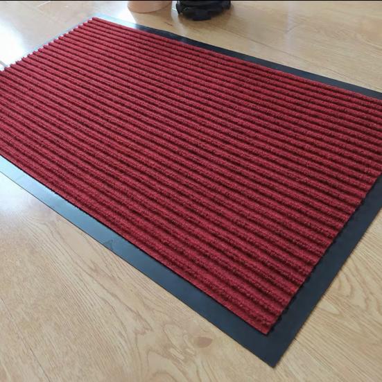 Yousheng Floor Mat Stripe Low Profile Absorb Moisture Door Mat Dust Anti-Slip Foundation Superior Absorbency Entryway Rug for Bathroom Kitchen