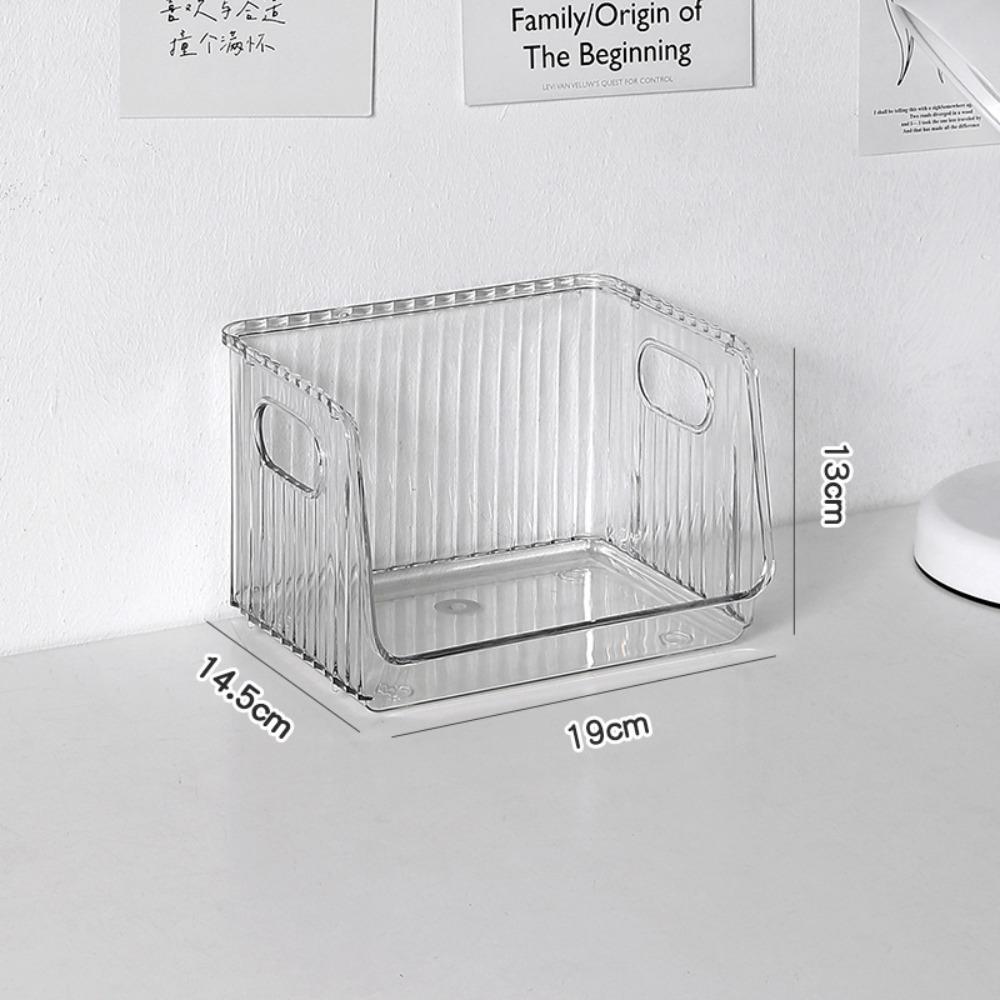 

Складной настольный ящик для хранения Прозрачный органайзер для закусок и всякой всячины Домашний офис Style A