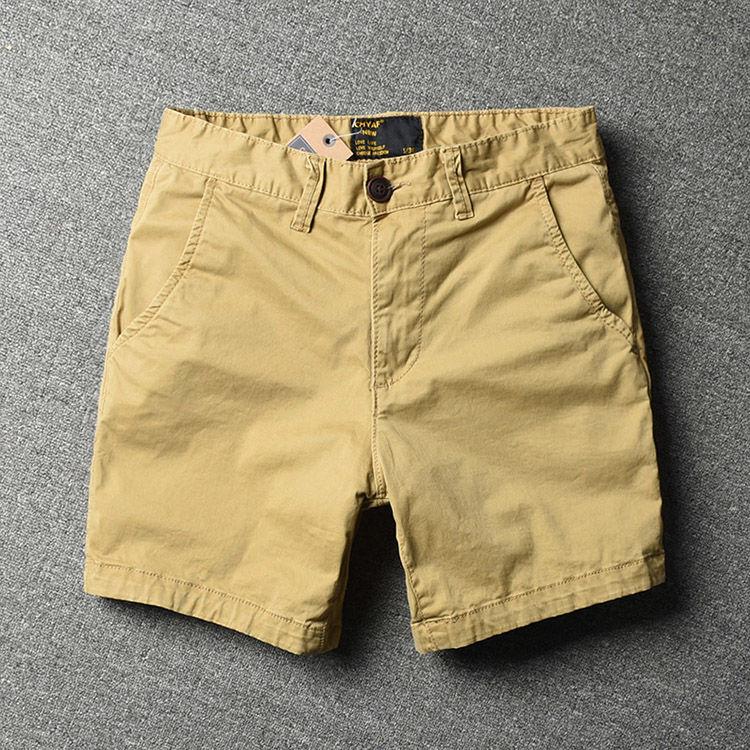 Men's Trendy Pure Cotton Elastic Three-Quarter Summer Shorts - Fashionable, Versatile, and Casual.