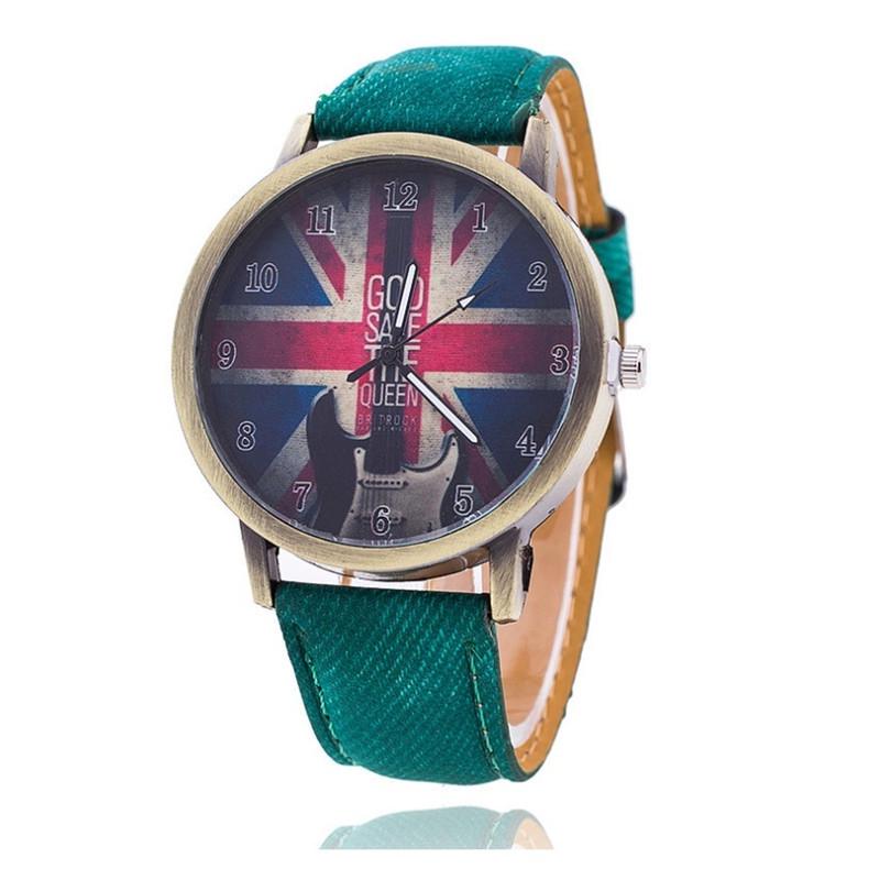 Negozio moderno Chitarra retrò Bandiera britannica Modello donne Orologio  da polso in pelle Al quarzo Orologio da polso acquista in modo economico —  spedizione gratuita, recensioni reali con foto — Joom