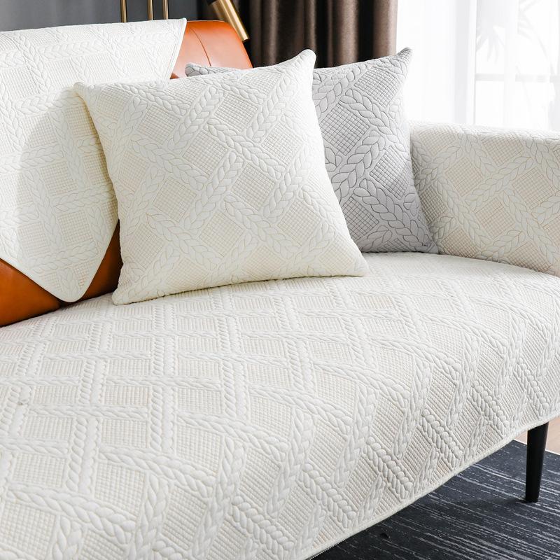 

Cotton Double-Sided Washed Sofa Cushion, Universal In All Seasons, Non-Slip, Simple Modern Fabric, Pure Cotton Sofa Cover, Towel, Seat Cushion 70*70cm
