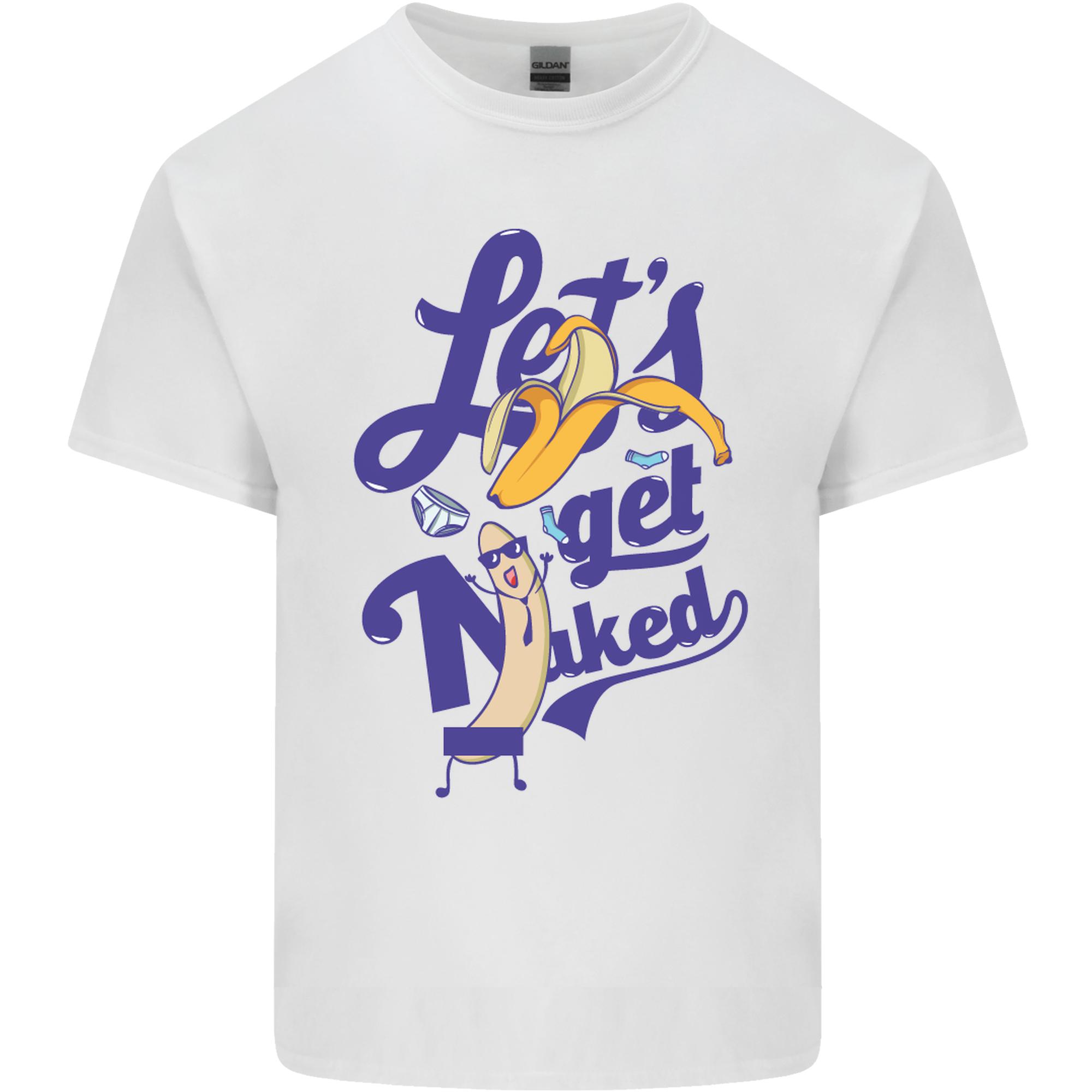 Lets Get Naked Unisexs Light Cotton TShirt S
