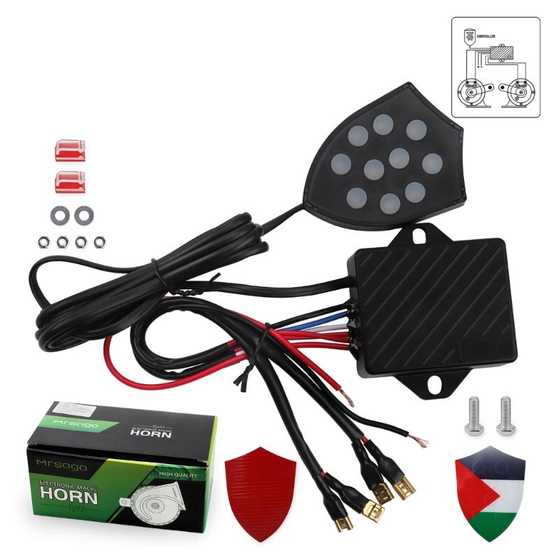 12V-24V Universal 10 Sound Musical Elektronische Horn Controller Regler Monitor Automobil Modifikation