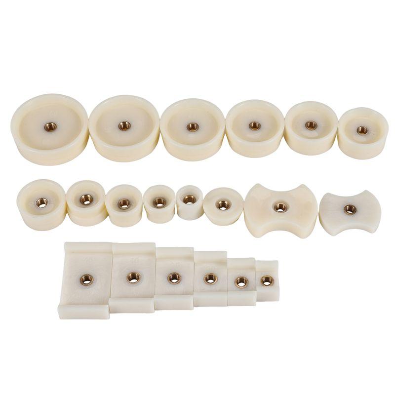 

ABJI-Pack Of 20 Watch Back Press Fitting Dies Watch Repair Kit Round And Rectangular бежевый