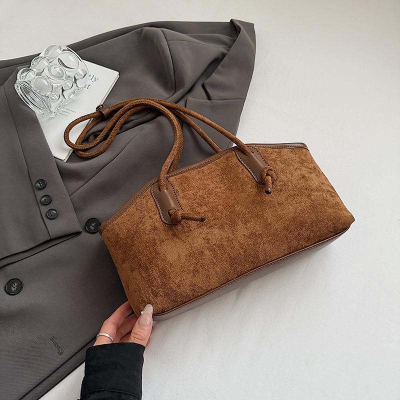 Large Capacity Retro Tote Bag Women's New Fashion Commuter Shoulder Underarm Bag Casual Handbag