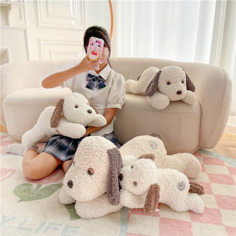 Puff Dog Lying Down Dog Throw Pillow Pet Dog Doll Plush Toy Children Sleeping Throw Pillow Gift Men And Women