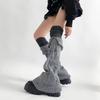 Wool Ball Knitted Foot Cover New Lolita Sweet Girl Leg Warmer Knit Socks Women Autumn Winter Heap Heap Socks Cute Ripped Sock