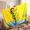 Warm Flannel BlanketGaston Lagaffe Soft Cozy Throw Blanket for Bedroom Couch