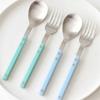Kamomekitchen Bogen Double-sided Children's Spoon and Fork Set 5 Colors