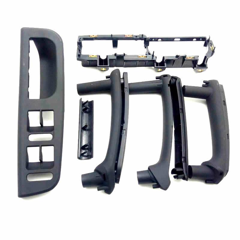6pcs Front Rear Left Right Door Black Pull Grab Handle For VW Passat B5 3B186717E 3B4867179B 3B0867180A 3B4867180B 3B4867372